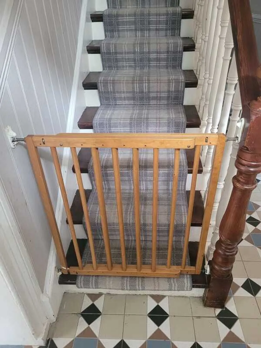 Two solid wood baby Stairgates - Image 1