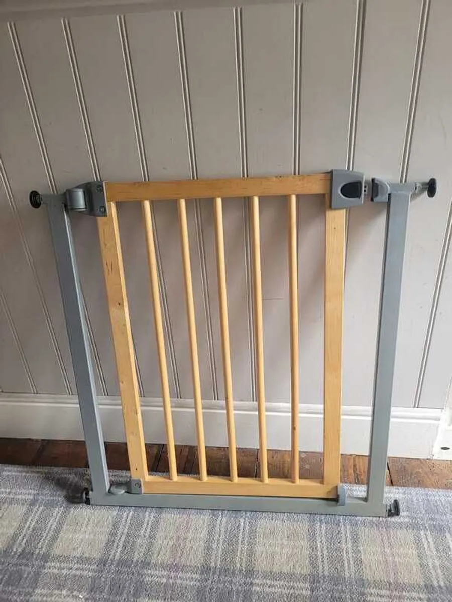 Two solid wood baby Stairgates - Image 2