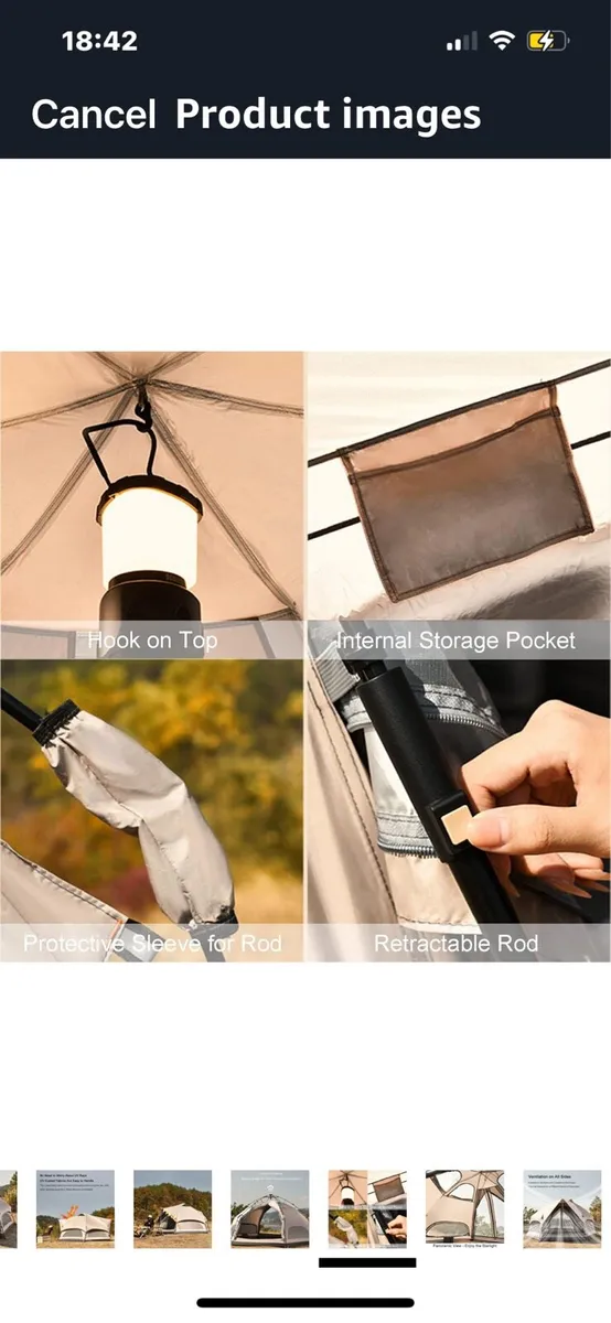 Instead set up dome tent & netted gazebo - Image 4