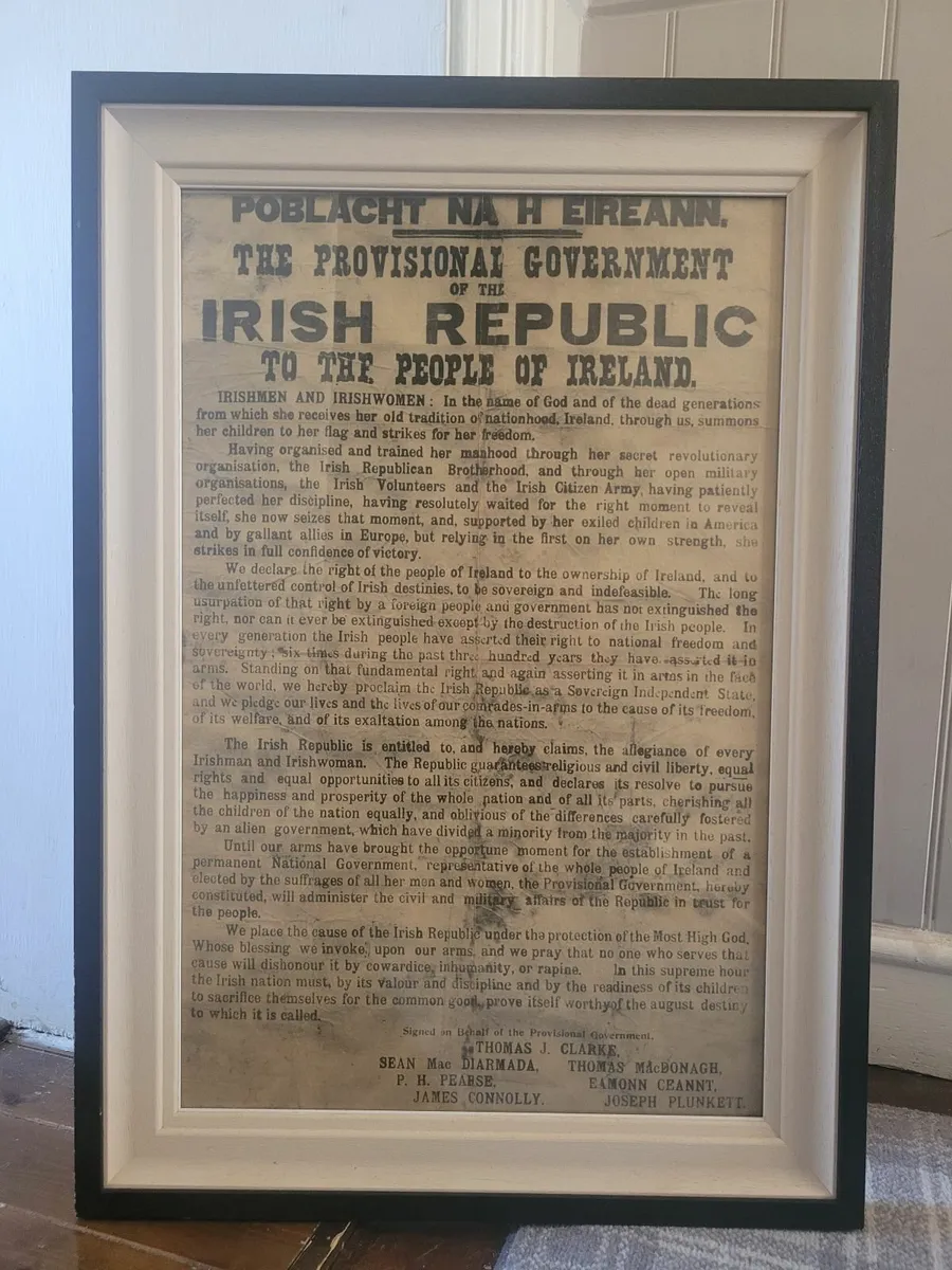 Framed Proclaimation / Historic Artifact / Collect - Image 1