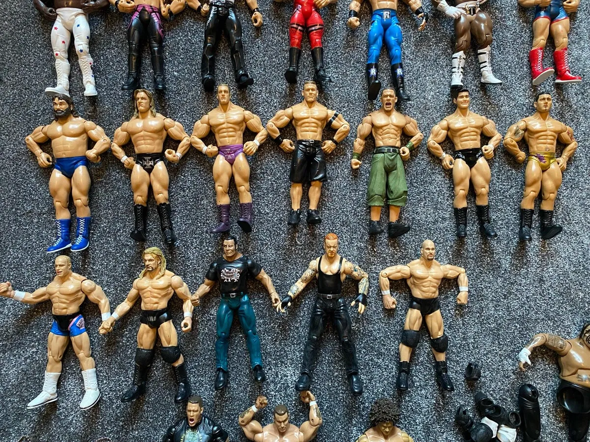 WWE Wrestling Figures x33 & TitanTron - Image 4