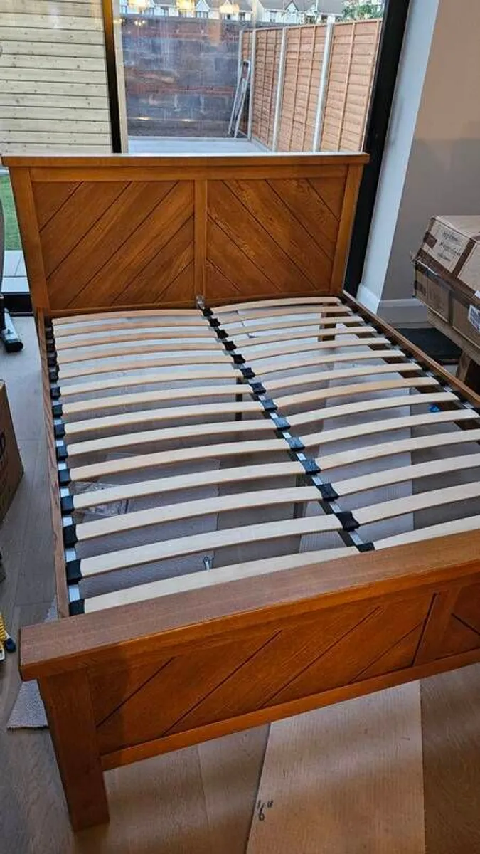 Solid wood, king size bed - Image 1