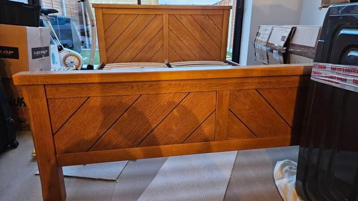 Solid wood, king size bed - Image 2