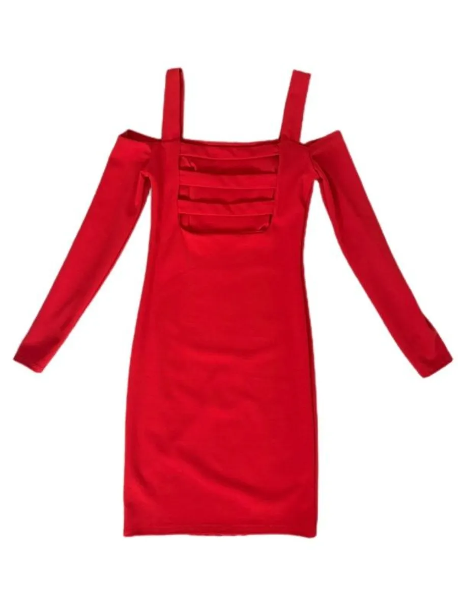 BRAND NEW Stunning Ladies/Girls Red Dress: Size 6-8 -m - Image 2