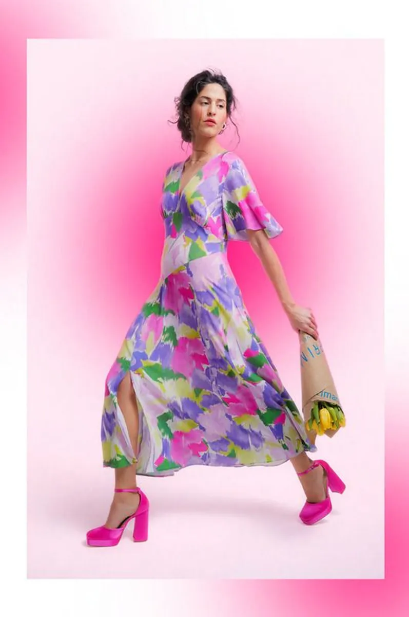 BRAND NEW Ladies Floral Dress: Size 12 & 10 - Image 1