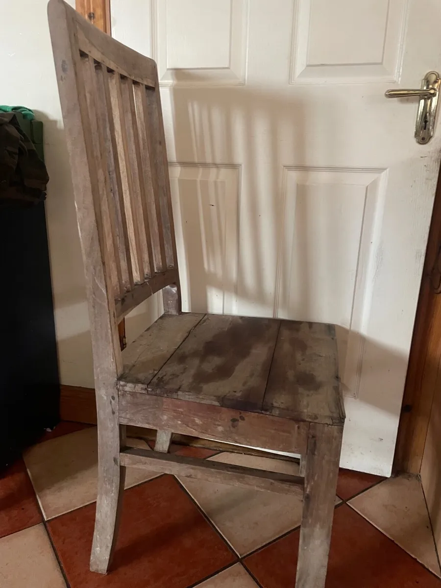 Antique kitchen chairs - Image 1