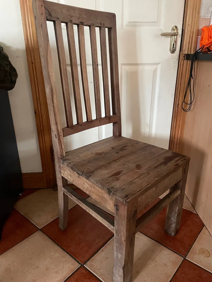 Antique kitchen chairs - Image 3