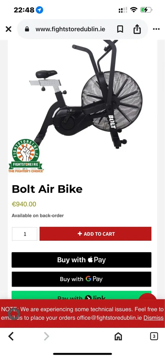 🌟BOLT ASSAULT BIKE EX DISPLAY - Image 3