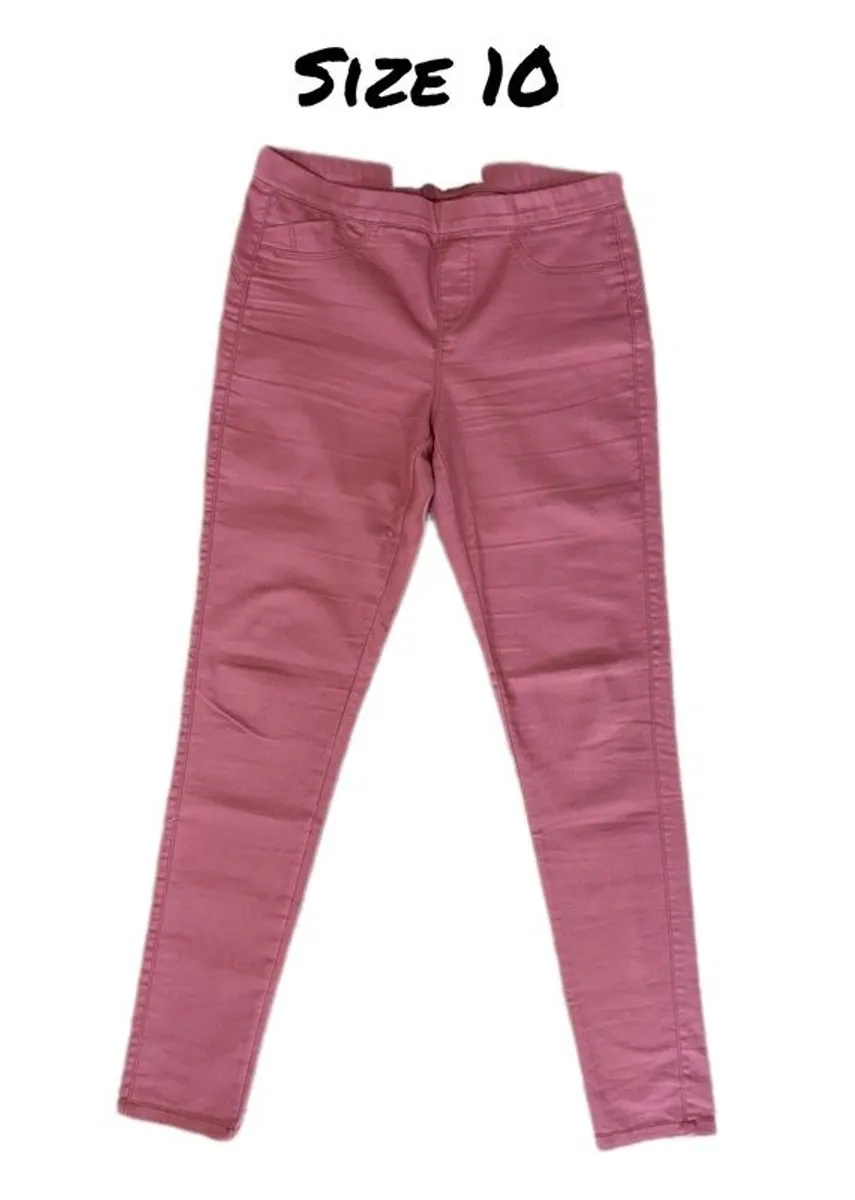 Ladies Dusty Pink Jeggings: Size 10