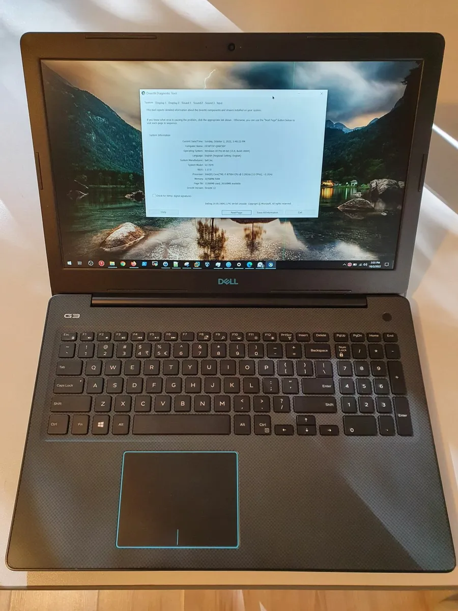 Dell Gaming Laptop - i7 8750H, 32 GB Ram, 1050Ti - Image 1