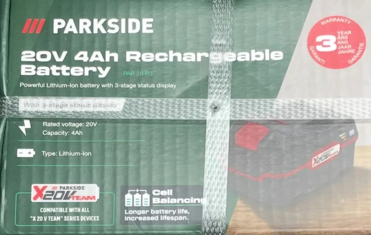 Parkside 20V 4Ah Rechargeable Battery Brand New