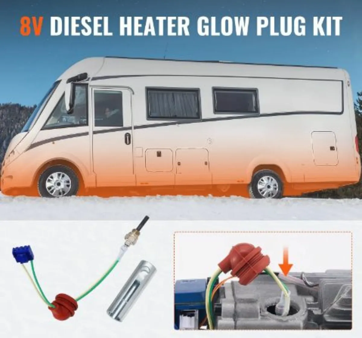 Diesel Heater Glow Plug Kit, Ceramic Glow Plug - Image 2
