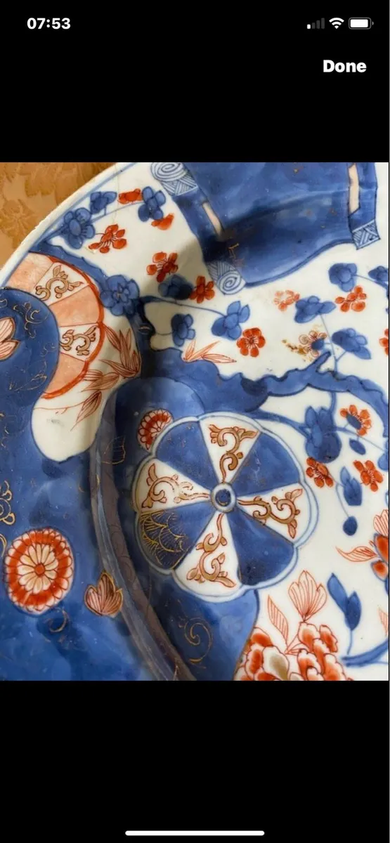 Antique Large Chinese Imari Plate - Image 2