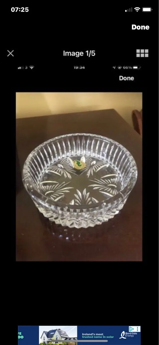 Waterford Crystal Millennium Wine Bottle Coaster - Image 1