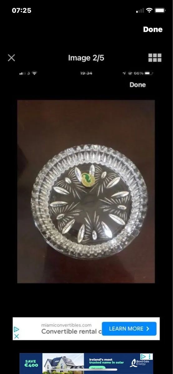 Waterford Crystal Millennium Wine Bottle Coaster - Image 2