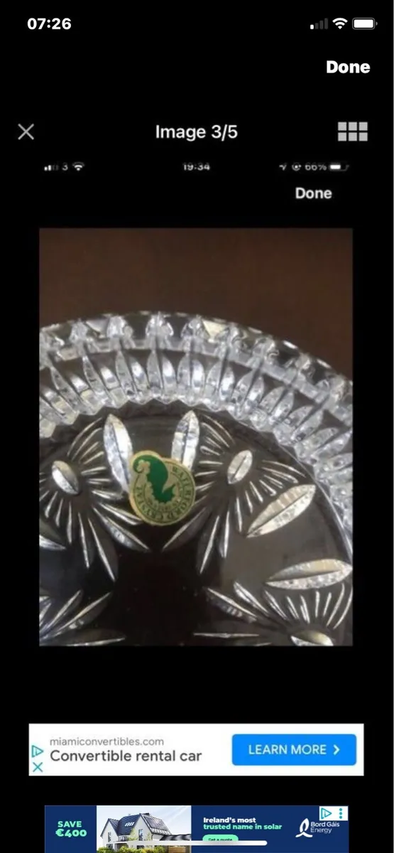 Waterford Crystal Millennium Wine Bottle Coaster - Image 3