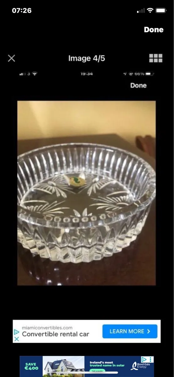 Waterford Crystal Millennium Wine Bottle Coaster - Image 4