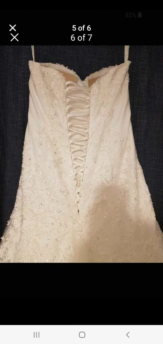 Size 10 Ivory Wedding Dress - Image 2