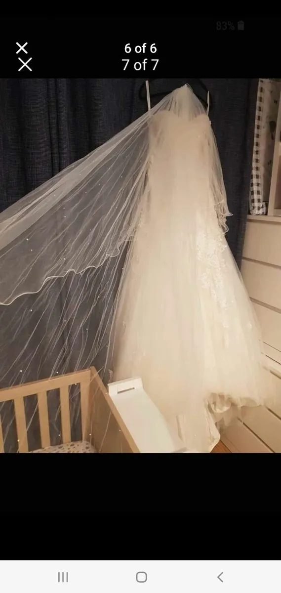 Size 10 Ivory Wedding Dress - Image 3