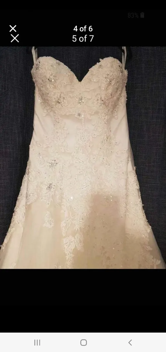 Size 10 Ivory Wedding Dress - Image 4