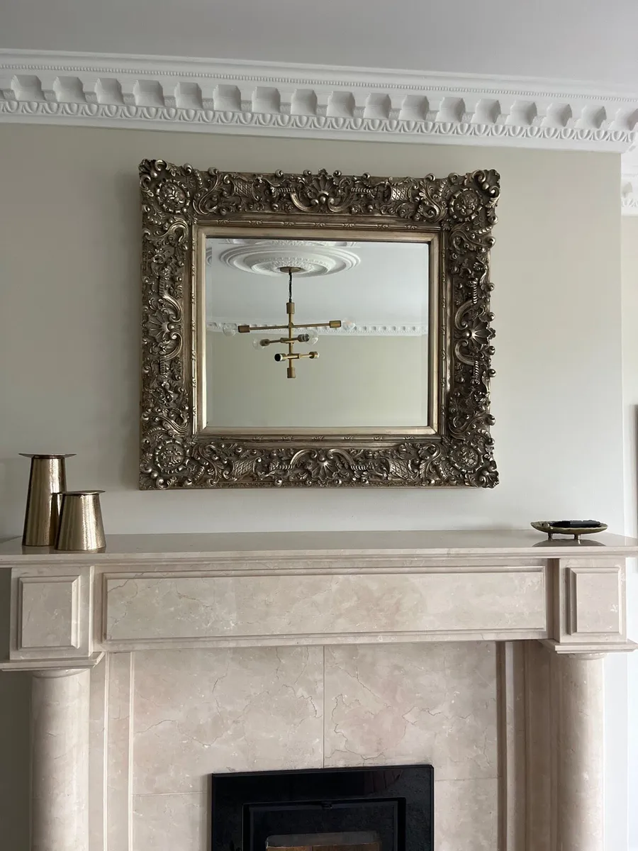 Antique brass Mirror - Image 1
