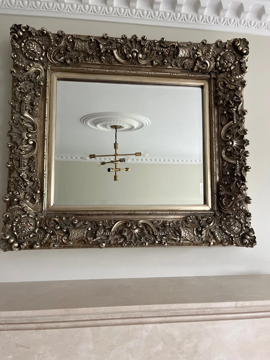 Antique brass Mirror - Image 3