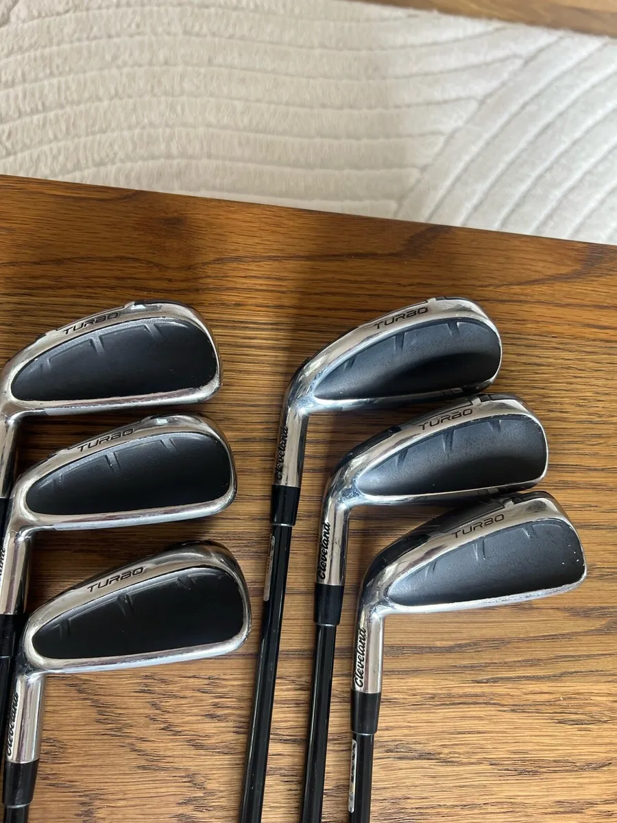 Left handed Cleveland launcher HB turbo irons - Image 1