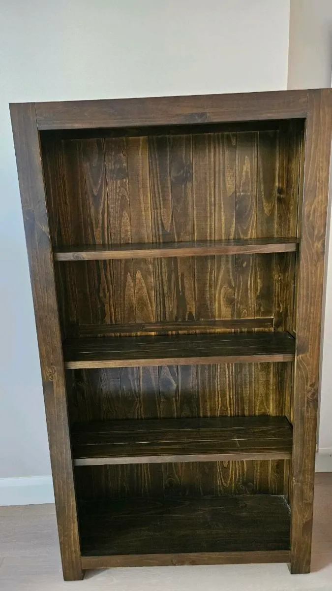 Beautiful dark wood book case - Image 1