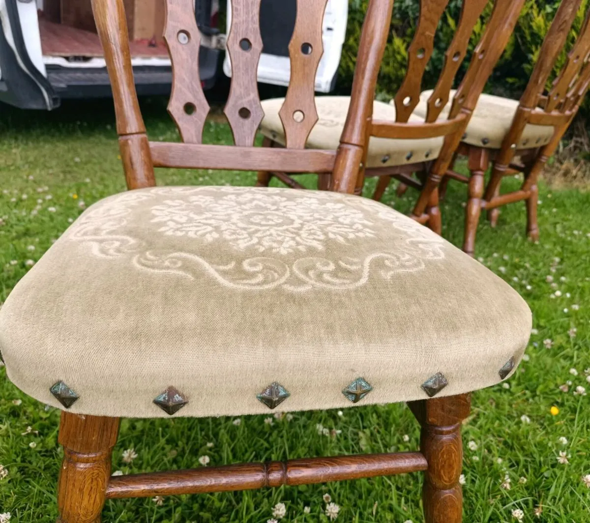 Oak Kitchen Chairs - Image 3