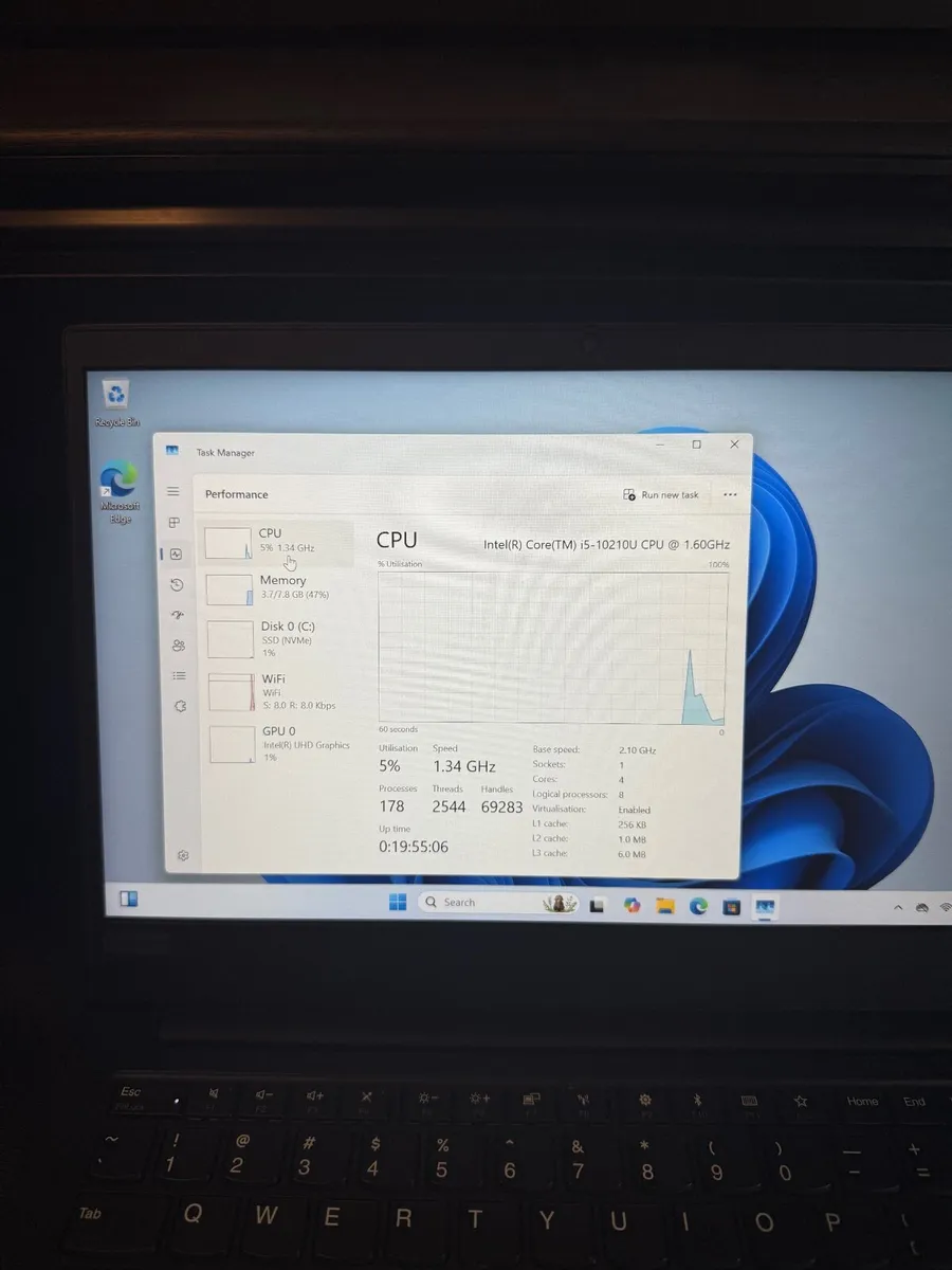 Lenovo ThinkPad e14 Laptop i5/8GB/256SSD/FHD - Image 3
