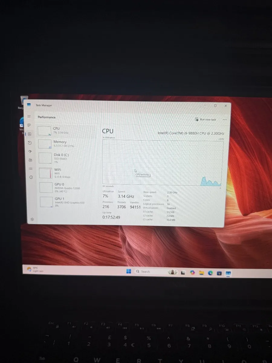 Dell Precision 5540 Laptop i9/32GB/512SSD/FHD - Image 2
