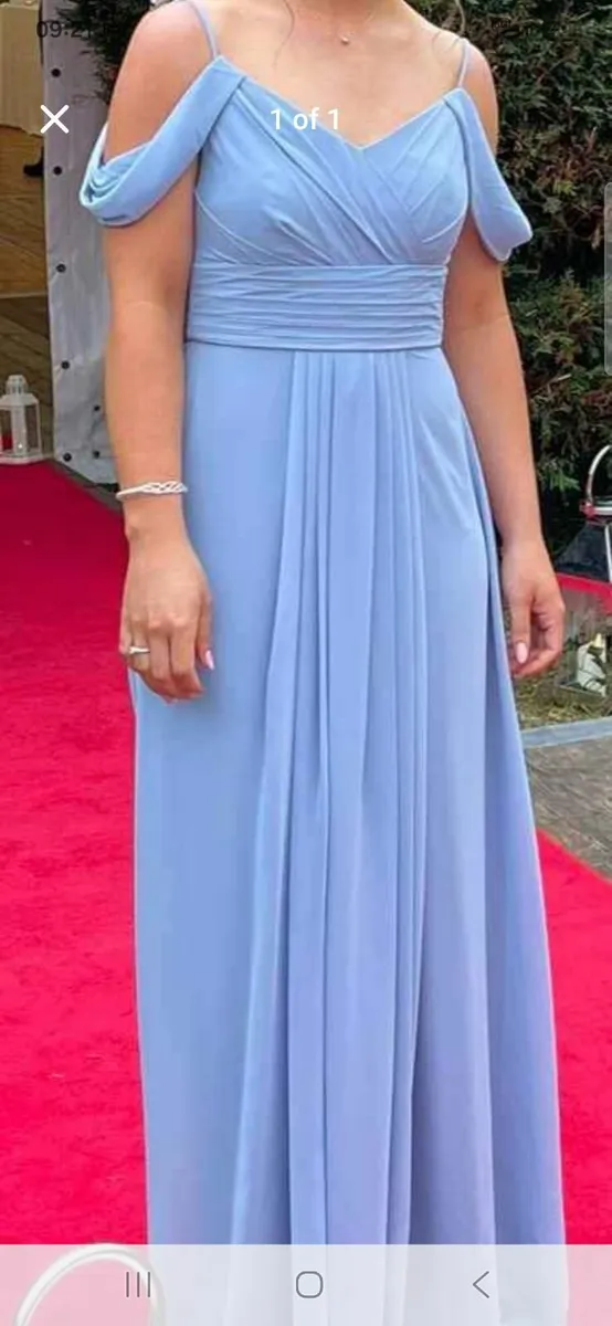 Blue bridesmaid dress size 6