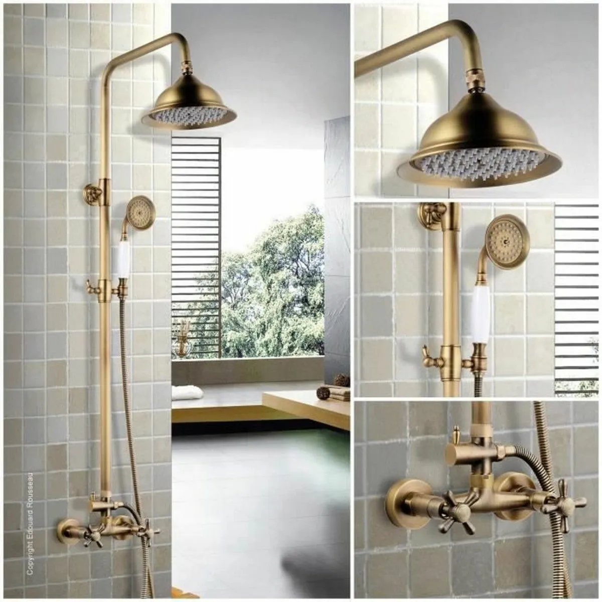 Shower Column in the timeless Bronze Antique Style - Image 1