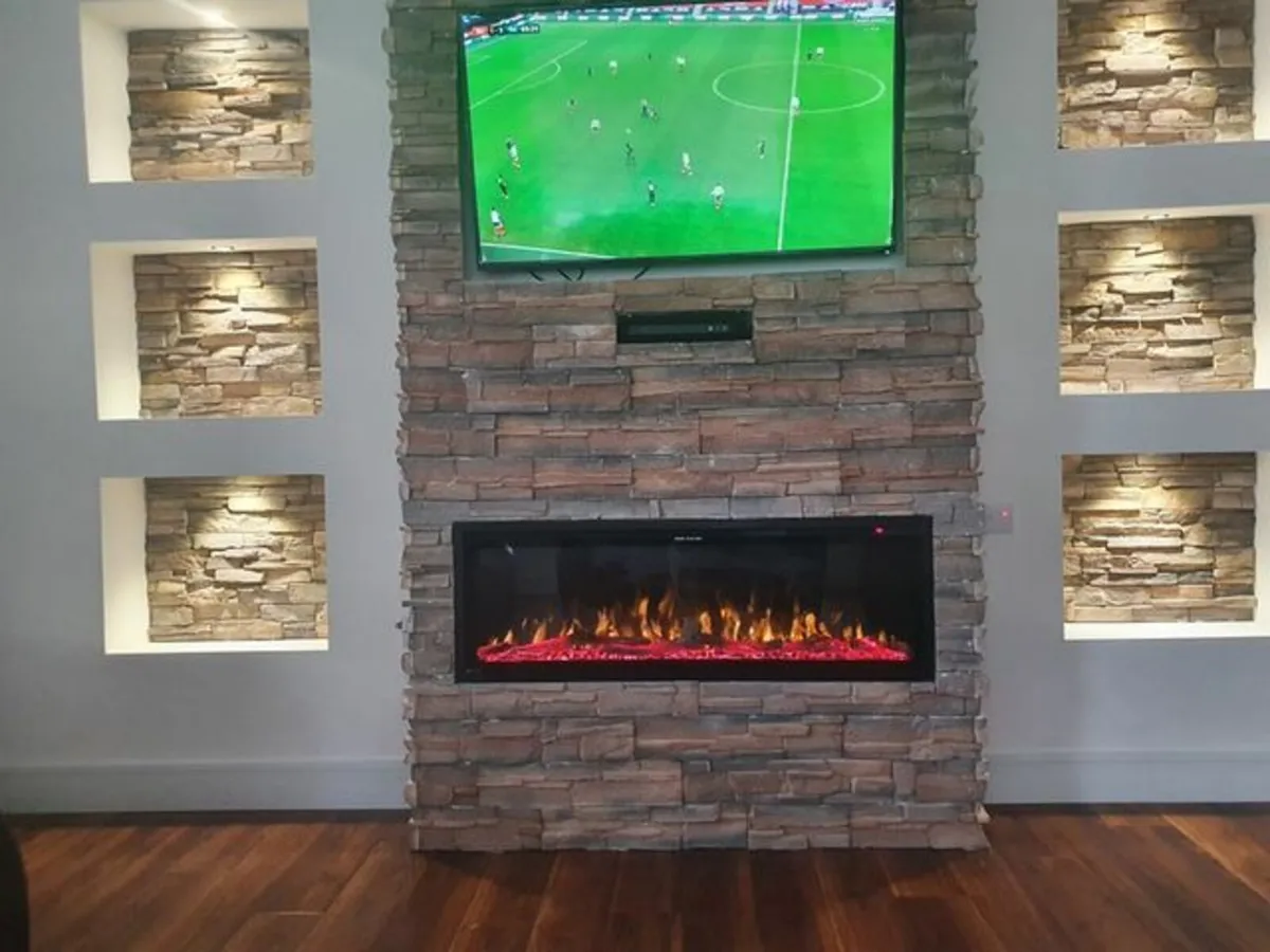 50"VElectric fireplace, best seller, FREE DELIVERY - Image 2