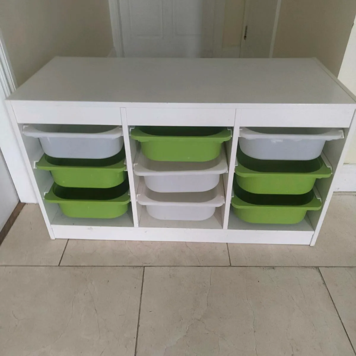 White IKEA Trofast rectangular storage unit - Image 1