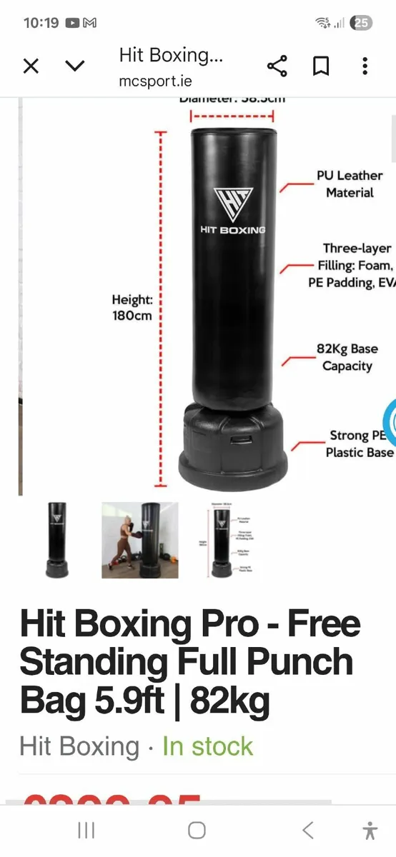 Boxing bag and mat - Image 4
