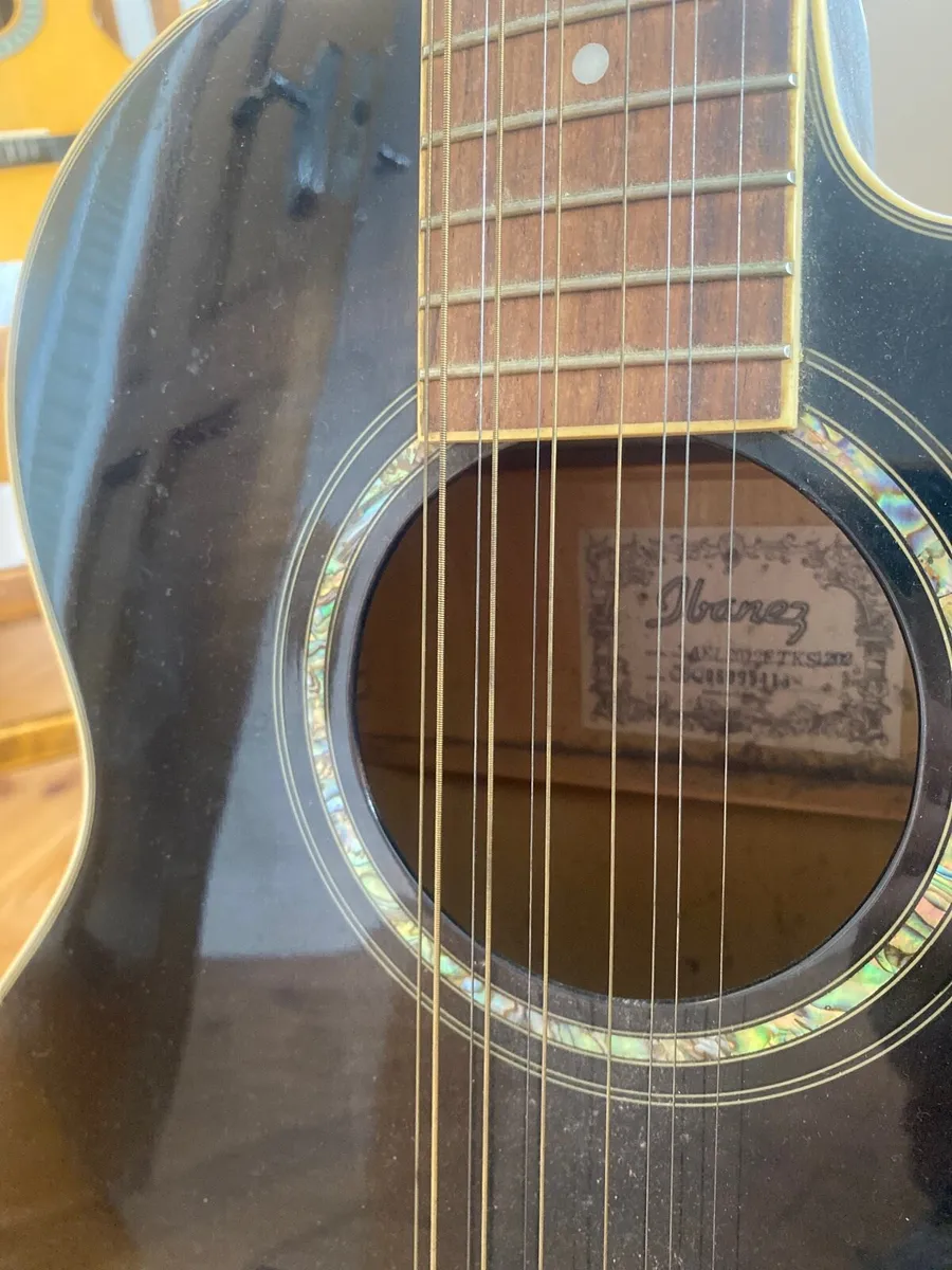 Vintage Ibanez 12 string acoustic guitar - Image 3