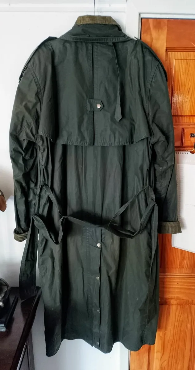 Waxed Cotton Trench Coat XL - Image 2