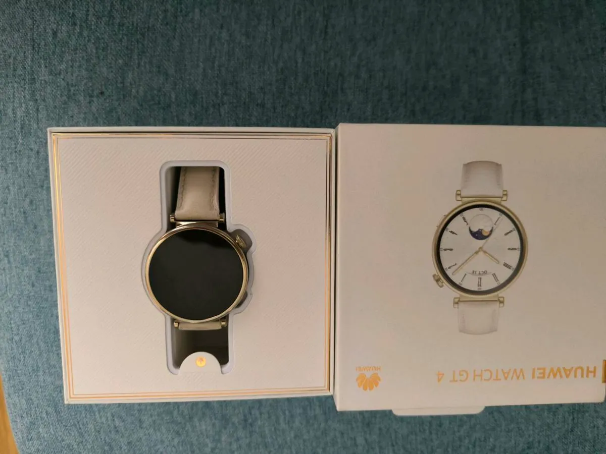 Huawei gt4 white leather strap like new - Image 2