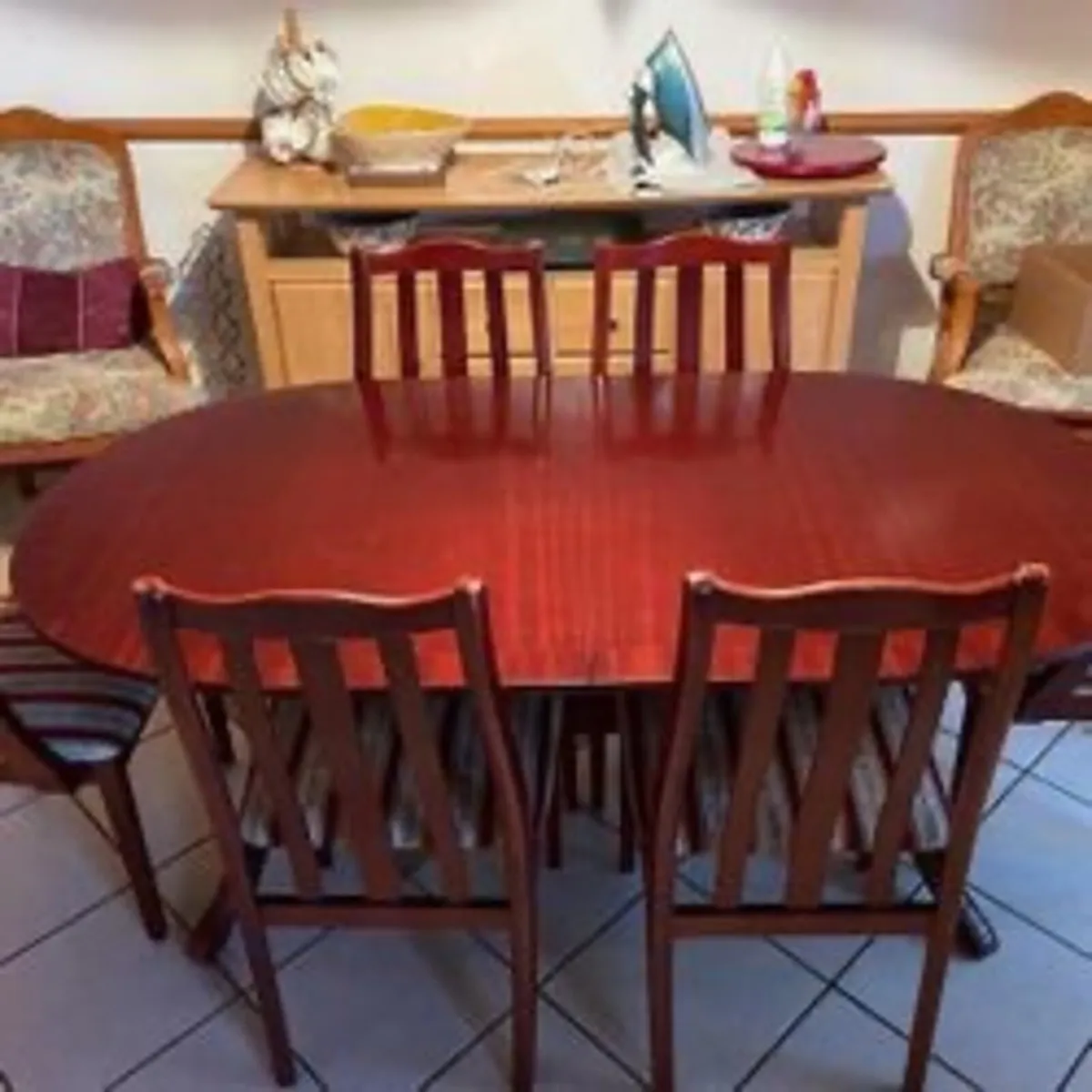 Rosewood Table & Chairs - Image 2