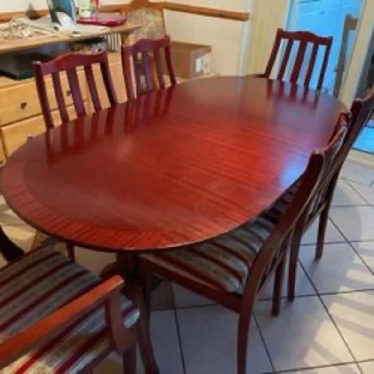 Rosewood Table & Chairs - Image 1