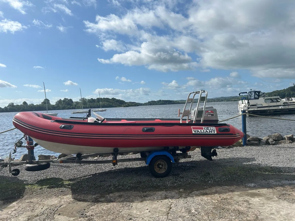 Valiant Rib v490 with mariner 60hp - Image 1