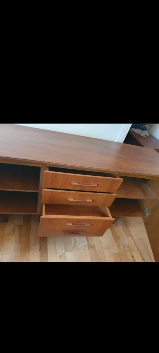mid century solid teak sideboard 50s - Image 4
