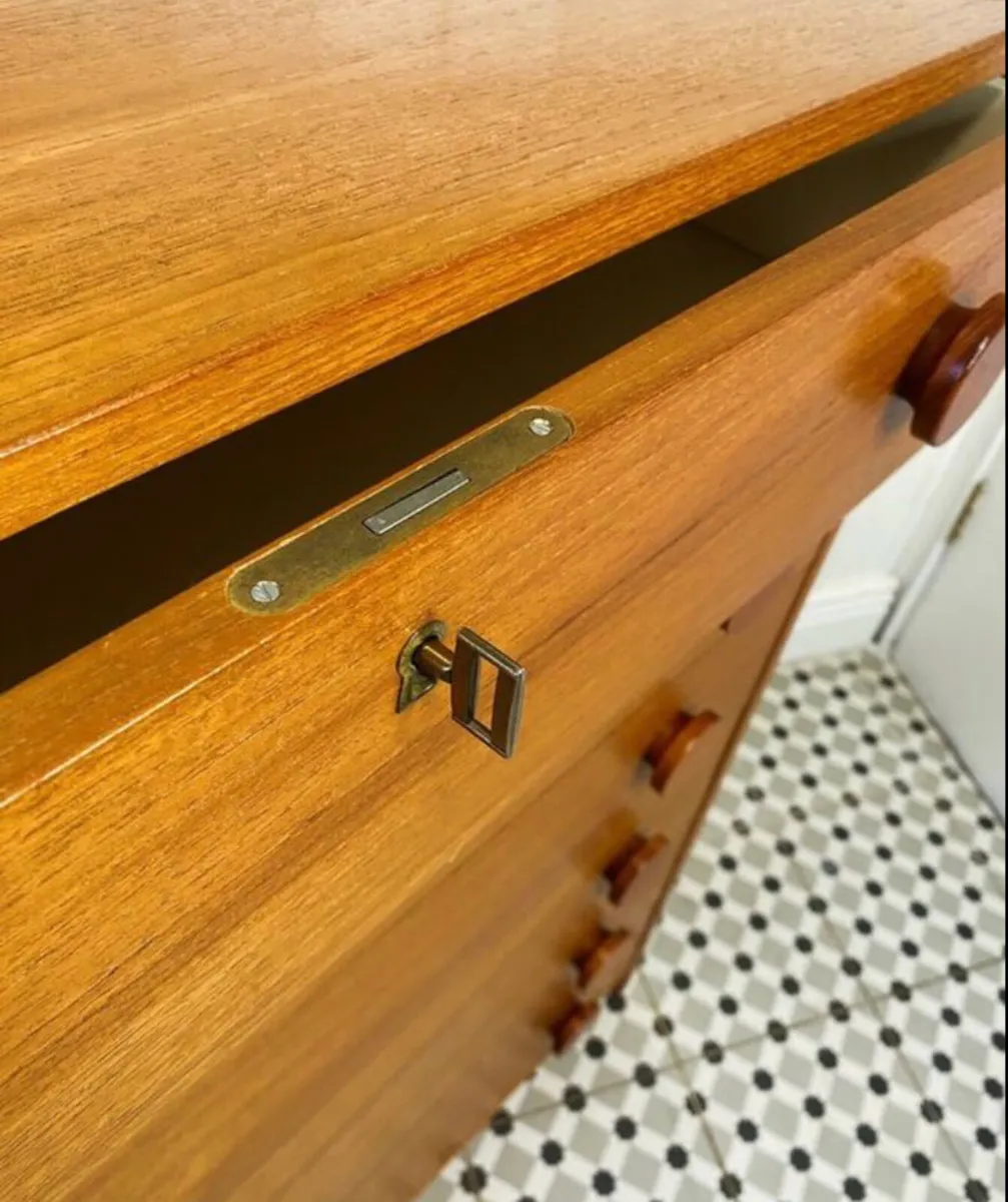 Mid Century Danish Teak Chest of Drawers - Image 2