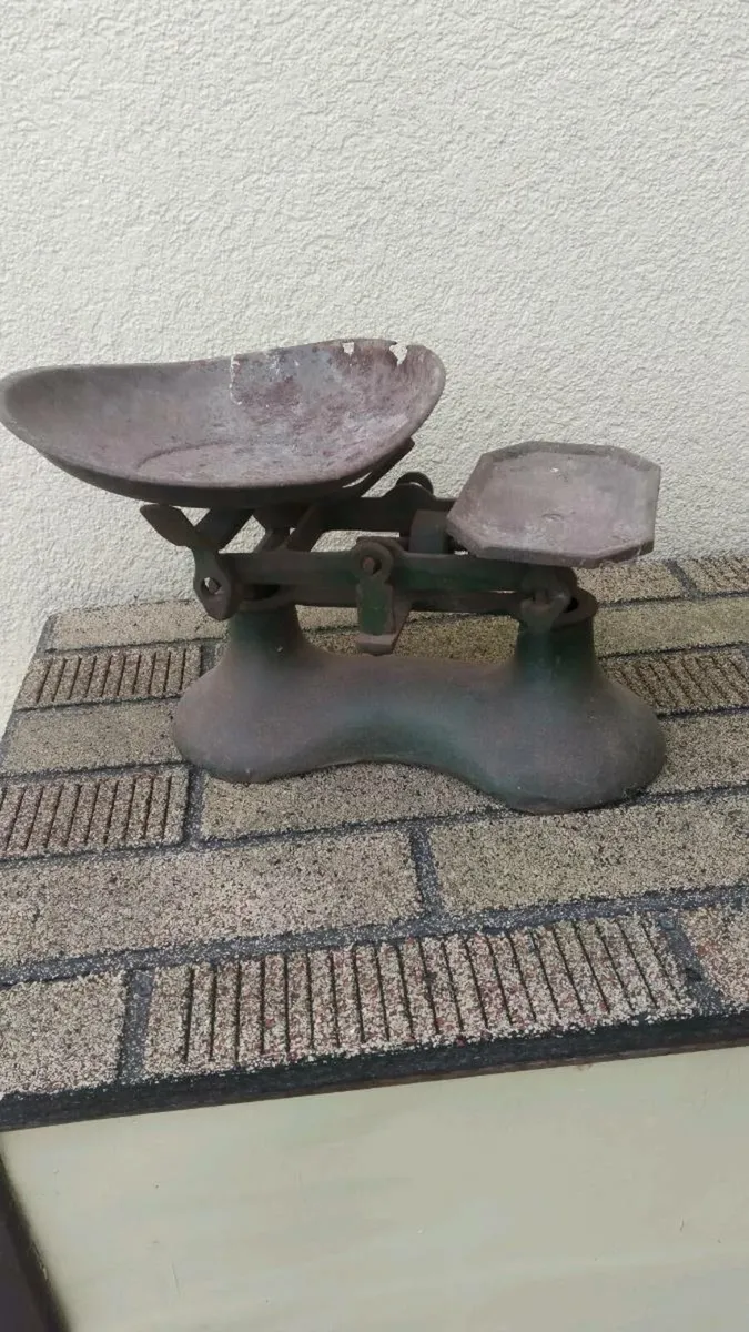 Antique cast weighing scales