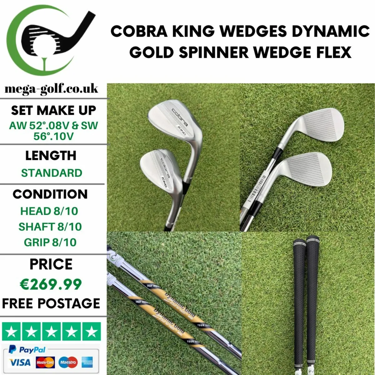 COBRA KING WEDGES AW 52°.08V & SW 56°.10V / WEDGE - Image 1