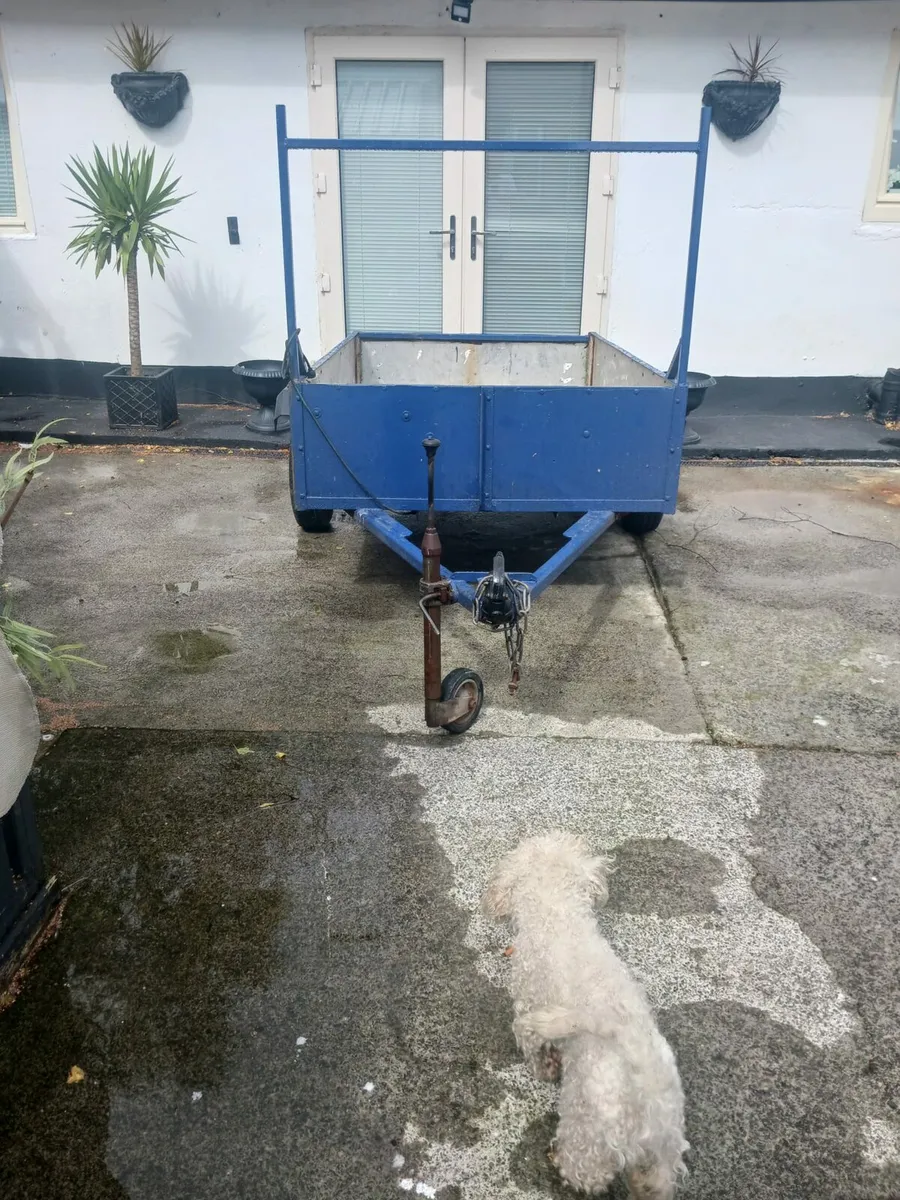 Car trailer for sale   650euros.  6ft 6 long - Image 1