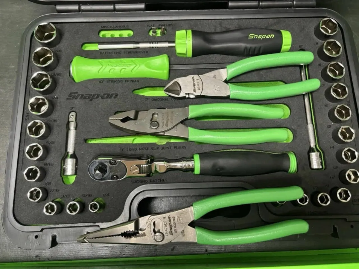Snap-on tools green general service foam set 3/8" - Image 1