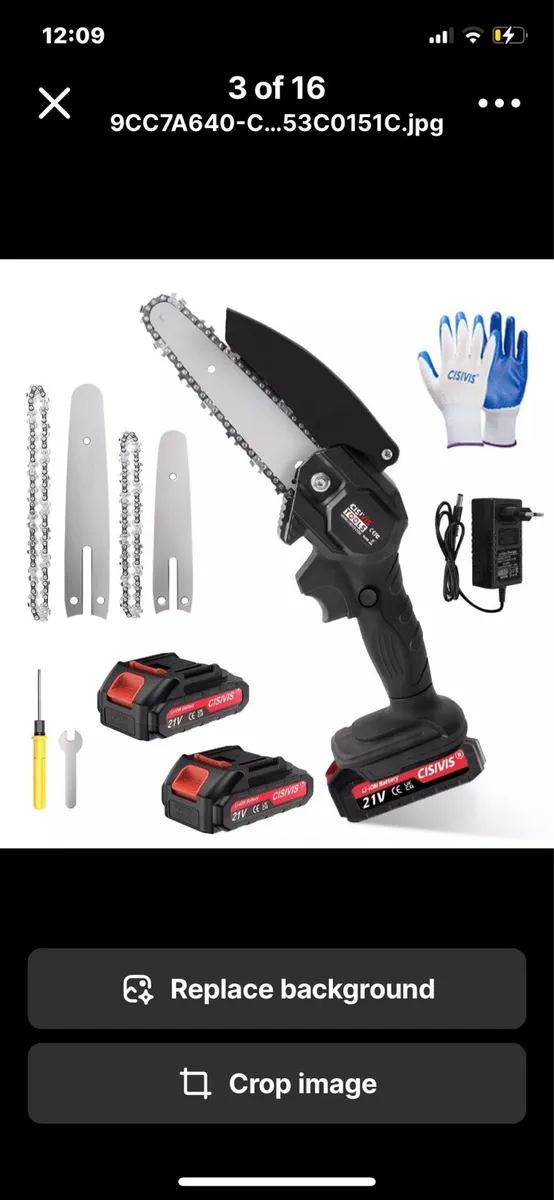 Cordless Mini Chainsaw 4” 6” with 2 Batteries NEW - Image 4