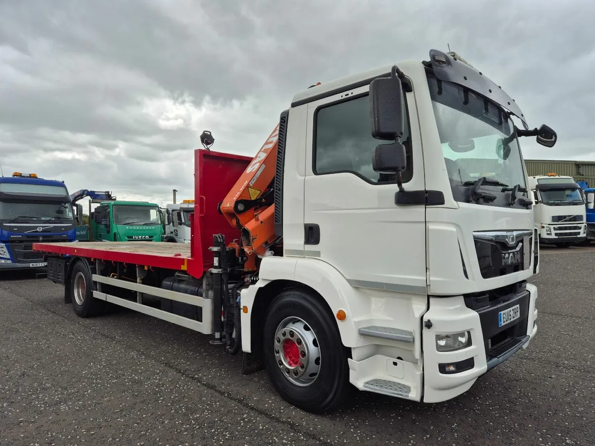 Man 18 ton 290 with Atlas 9ton 2 ext crane - Image 1